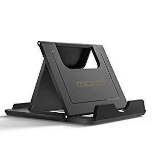 MoKo Cell Phone Stand, Tablet Stand, Universal Foldable Multi-angle Desktop Holder for Smartphone, Tablet(6-11