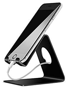 Cell Phone Stand, Lamicall S1 Dock : Cradle, Holder, Stand For Switch, all Android Smartphone, iPhone 6 6s 7 8 X Plus 5 5s 5c charging, Accessories Desk - Black